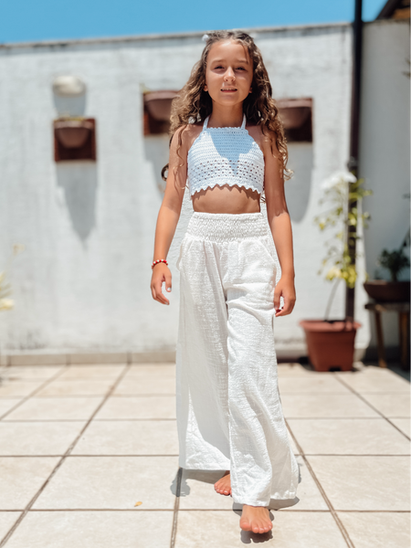 Calça Pantalona Trend Off White