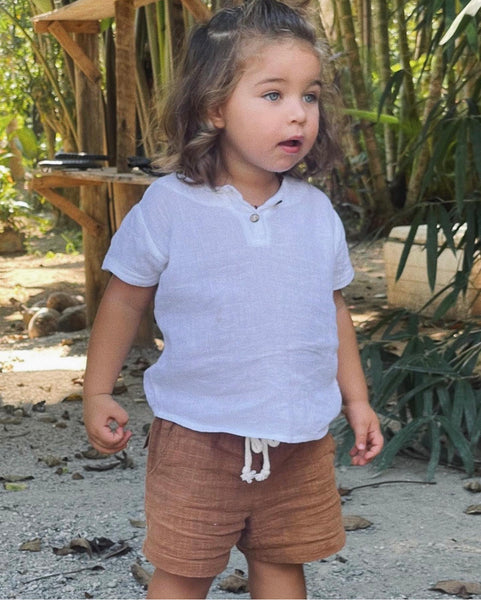 Short Infantil Trend Mascavo