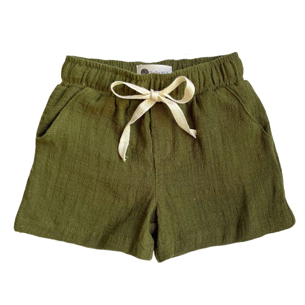 Short Infantil Trend Verde Oliva