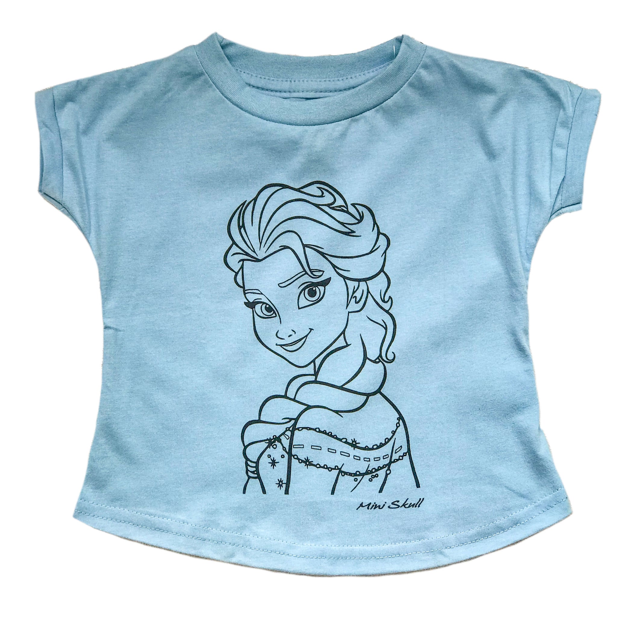 OUTLET Camiseta Infantil Elsa Azul