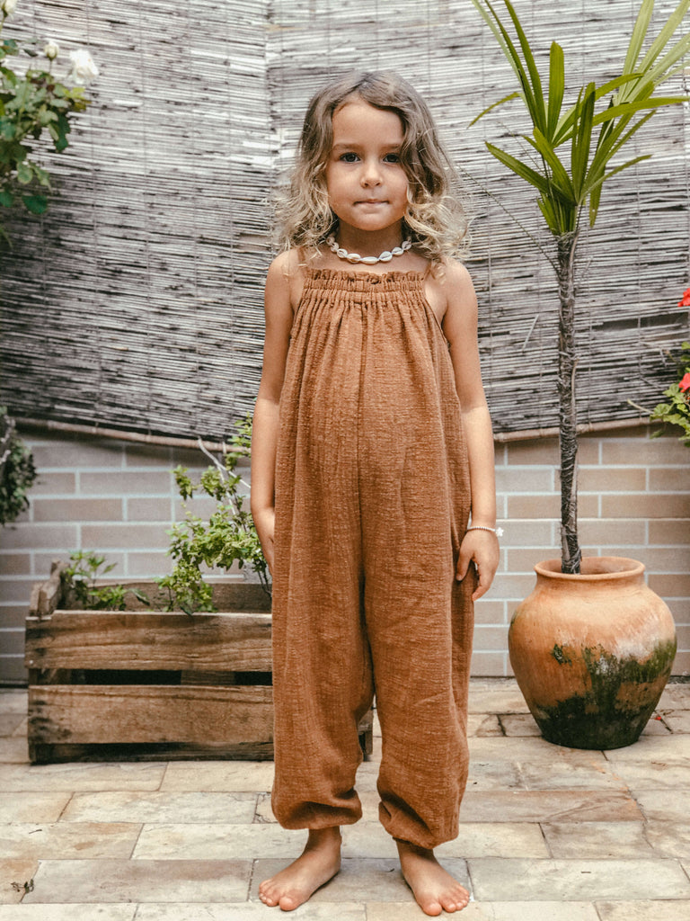 Jardineira Moana com Tule - Manu Baby Kids - Roupas para bebês