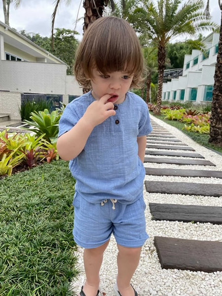 Short Infantil Trend Azul